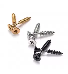 Серьга PiercedFish JD21 (имитация плага) в форме шурупа