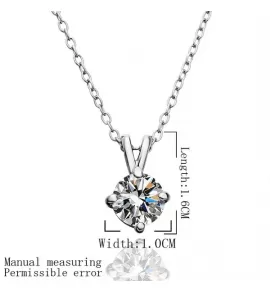 Кулон на цепочке Everiot RPD-XP-013 с цирконом