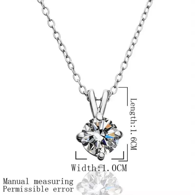 Кулон на цепочке Everiot RPD-XP-013 с цирконом