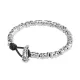 Мужской браслет UNOde50 PUL1489 из посеребренных бусин на кожаном шнуре