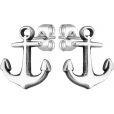 Мужские серьги-гвоздики в форме якоря Everiot SE-ZS-2056 из стали