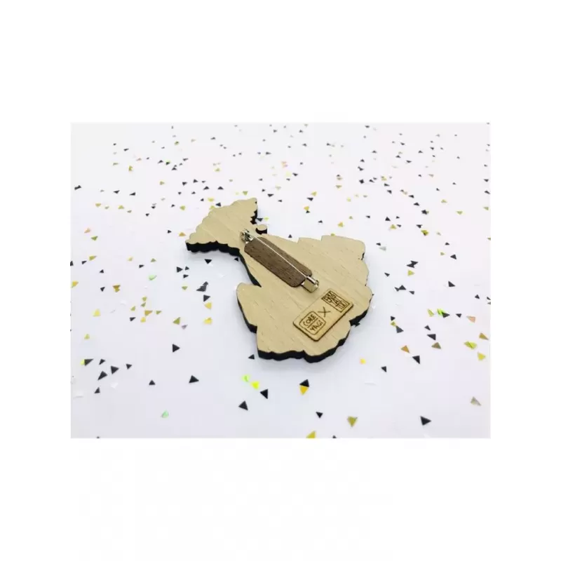 Деревянный значок «Вулкан» COREYAGI ASC-VL04