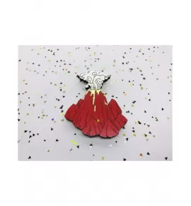 Деревянный значок «Вулкан» COREYAGI ASC-VL04