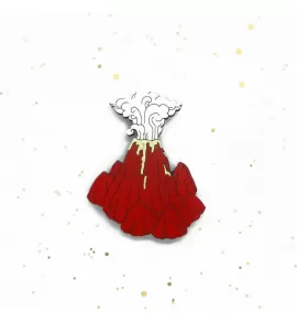 Деревянный значок «Вулкан» COREYAGI ASC-VL04