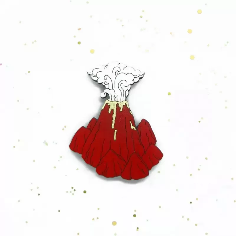 Деревянный значок «Вулкан» COREYAGI ASC-VL04