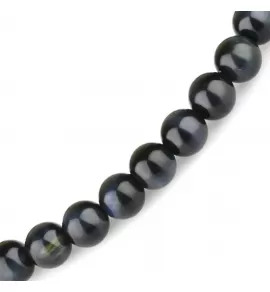 Тонкий браслет Everiot Select LNS-2257 из камня соколиный глаз