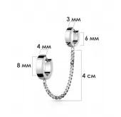 Кафф с цепочкой TATIC JC-022 из стали
