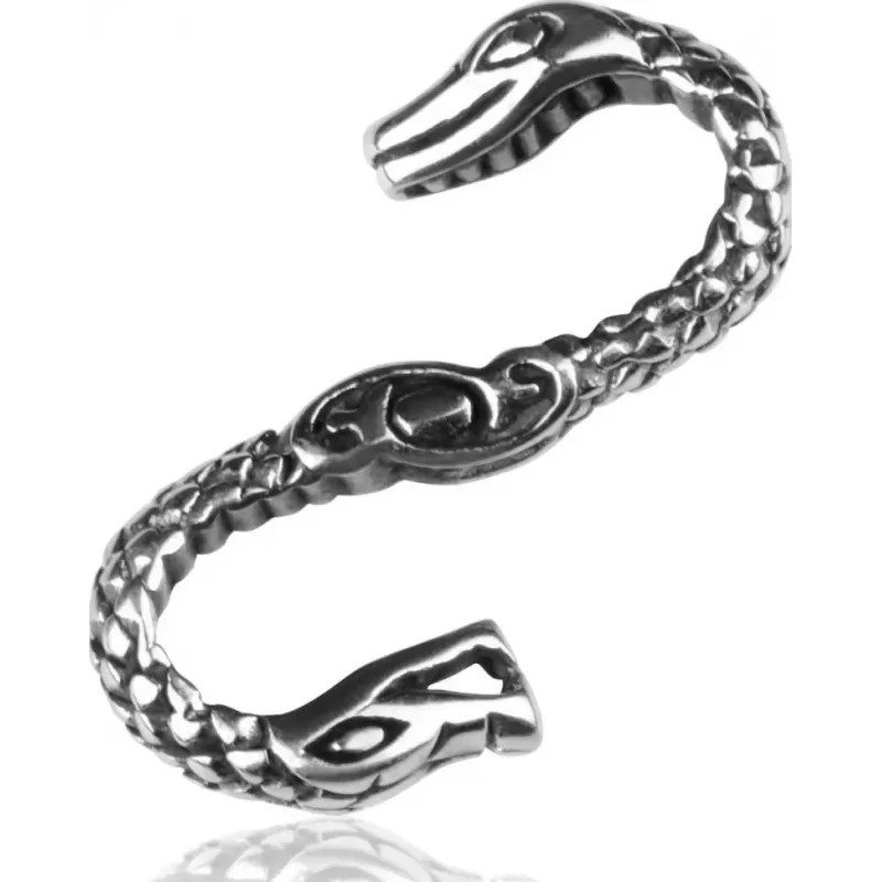 Кожаный плетеный браслет с застежкой в форме змеи Everiot SP-MJ-1966