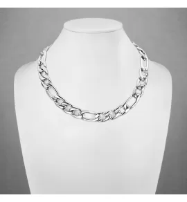 Мужская цепь панцирного плетения Spikes SSN25 из нержавеющей стали