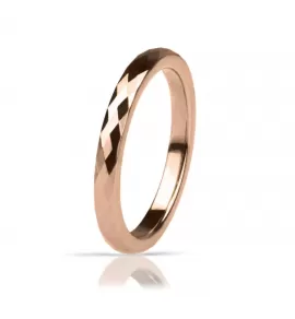 Кольцо из карбида вольфрама INFY RTG-0019 (RTN-119) цвета розового золота