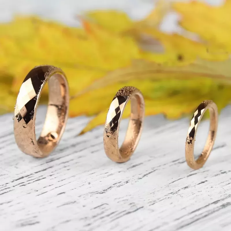 Кольцо из карбида вольфрама INFY RTG-0019 (RTN-119) цвета розового золота