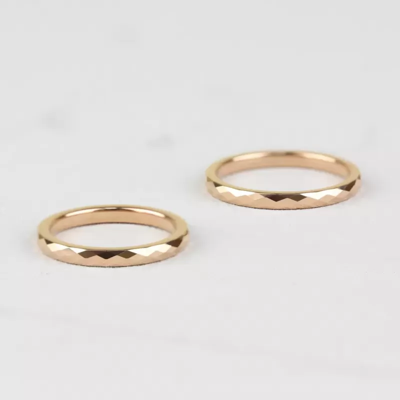 Кольцо из карбида вольфрама INFY RTG-0019 (RTN-119) цвета розового золота