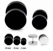 Набор 6 шт. серьги-гвоздики (фейк-плаг в ухо) EVERIOT SET-PSFX-97 из стали