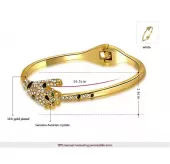 Браслет ROZI BC-15905B гепард, цвет желтое золото