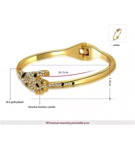 Браслет ROZI BC-15905B гепард, цвет желтое золото