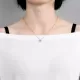 Минималистичное колье Everiot SN-XP-2166 из стальной цепочки с фианитом