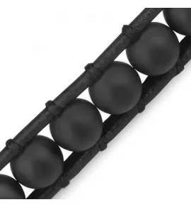 Браслет-намотка Everiot Select LNS-8001 из агата и кожаного шнура