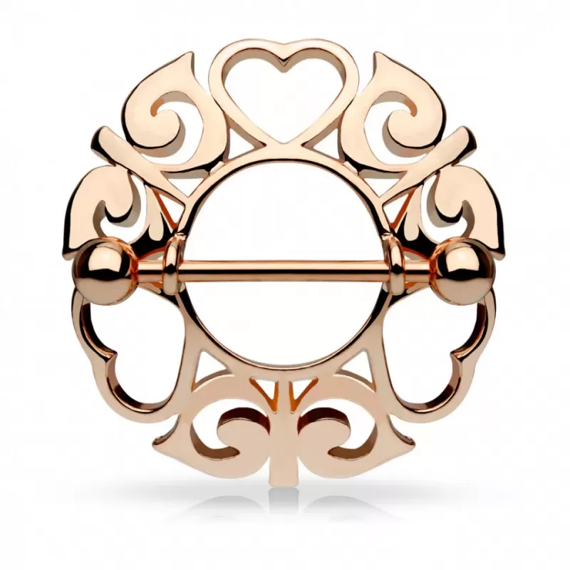 Украшение для пирсинга сосков со штангой PiercedFish K17678