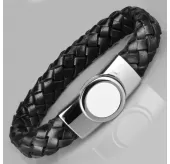 Кожаный браслет мужской Everiot BC-MJ-1825 плетеный