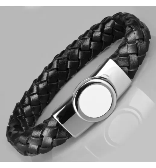 Кожаный браслет мужской Everiot BC-MJ-1825 плетеный