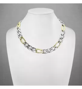 Стальная цепь мужская Spikes SSN26 панцирного плетения