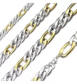 Стальная цепь мужская Spikes SSN26 панцирного плетения