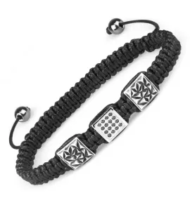 Черный браслет Шамбала Everiot Select LNS-2087 с фианитами