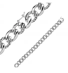 Мужской панцирный браслет-цепь TATIC SSBQ-2859 из нержавеющей стали