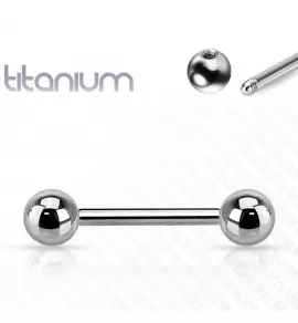 Штанга 1,6 мм из титана с внешней резьбой для пирсинга уха, языка, сосков Pirslab T23B-14 (от 6 до 38 мм)