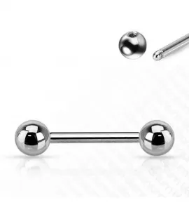 Штанга 1,6 мм из титана с внешней резьбой для пирсинга уха, языка, сосков Pirslab T23B-14 (от 6 до 38 мм)
