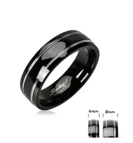 Кольцо из титана Spikes R-TI-0523 черное