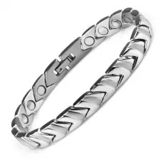 Мужской стальной магнитный браслет Magnetana KBM-13813 без покрытия