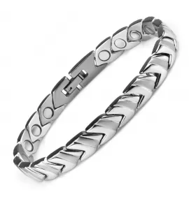 Мужской стальной магнитный браслет Magnetana KBM-13813 без покрытия