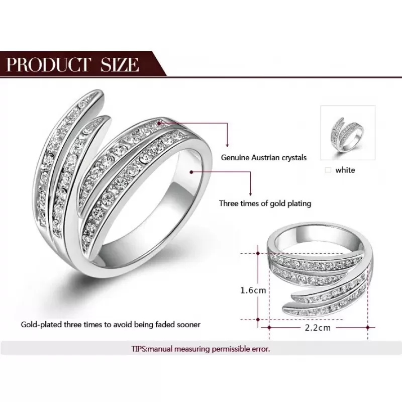 Кольцо ROZI RG-06365 с фианитами