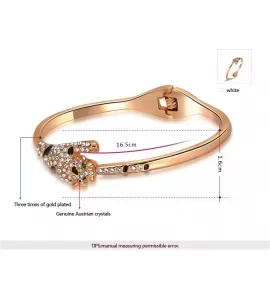 Браслет ROZI BC-15905A гепард, цвет розовое золото