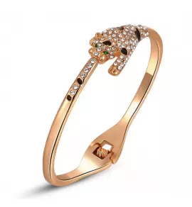 Браслет ROZI BC-15905A гепард, цвет розовое золото