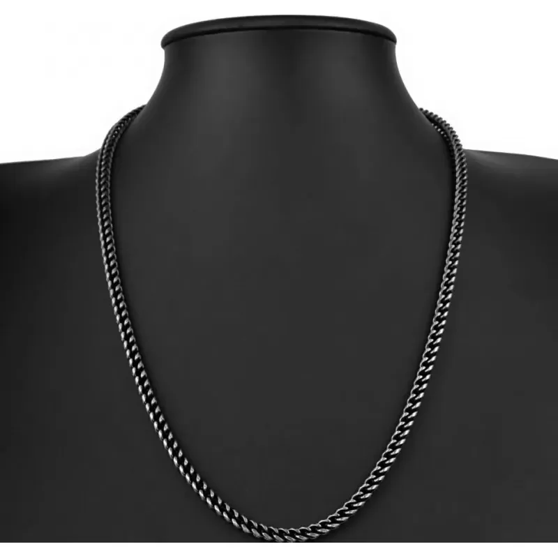 Стальная цепочка мужская Everiot SN-ZS-2802 плетение панцирное