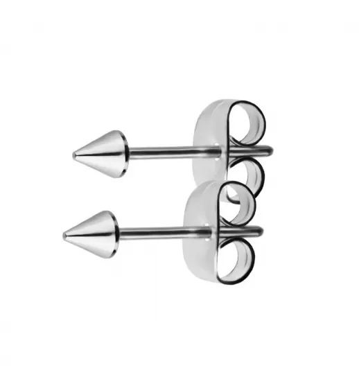 Стальные серьги гвоздики "Шипы" TATIC SE3445