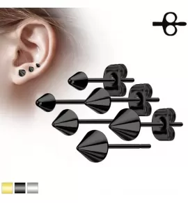 Стальные серьги гвоздики "Шипы" TATIC SE3445