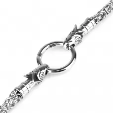 Византийская цепь мужская с драконами Everiot SN-ZS-1819 из стали