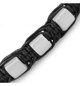 Плетеный браслет Шамбала из керамических бусин Everiot Select --LNS-2100