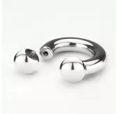 Циркуляр-подкова из стали с внутренней резьбой PiercedFish HSI для септума, уха, серьга хард для тоннелей, для брови, губ, пупка, сосков, пирсинга смайл