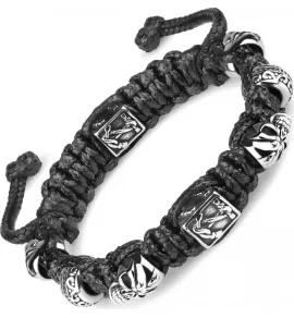 Мужской браслет Everiot Select LNS-3028 Шамбала с черепом и якорем