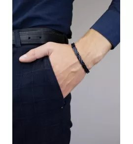 Магнитный браслет мужской черный Magnetana KBM-49244