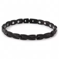 Магнитный браслет мужской черный Magnetana KBM-49244