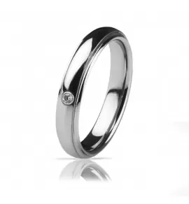 Кольцо из карбида вольфрама INFY R-TG-0042 с фианитом