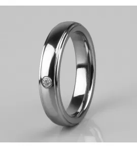Кольцо из карбида вольфрама INFY R-TG-0042 с фианитом