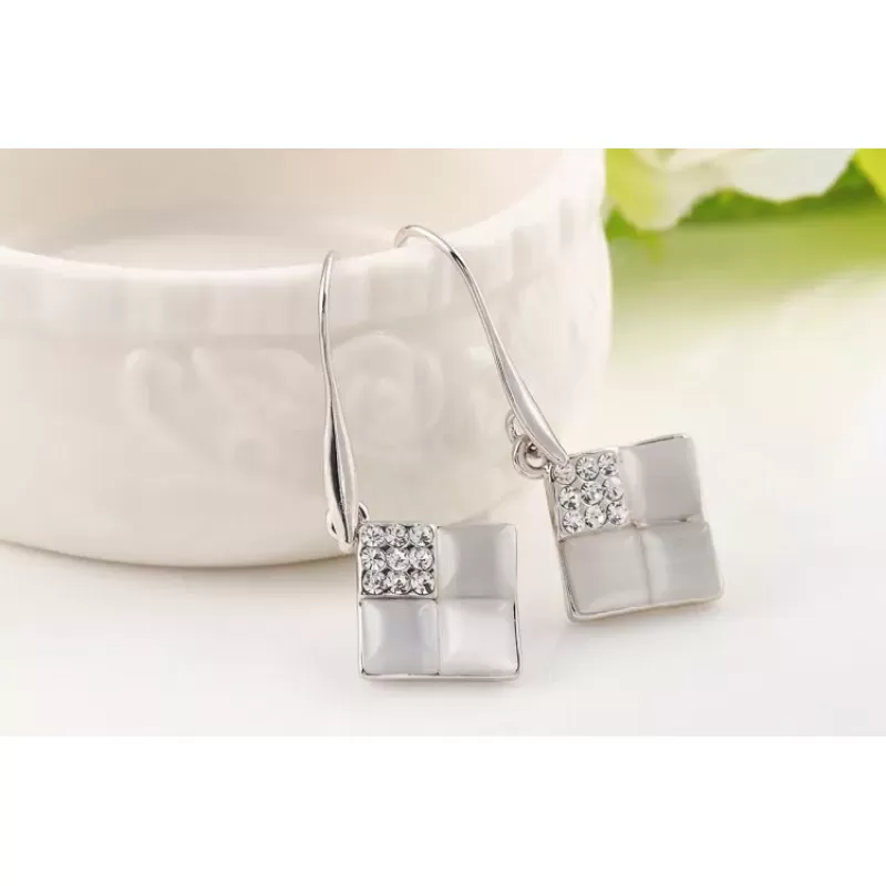 Серьги ROZI RR-06390A в форме ромбов