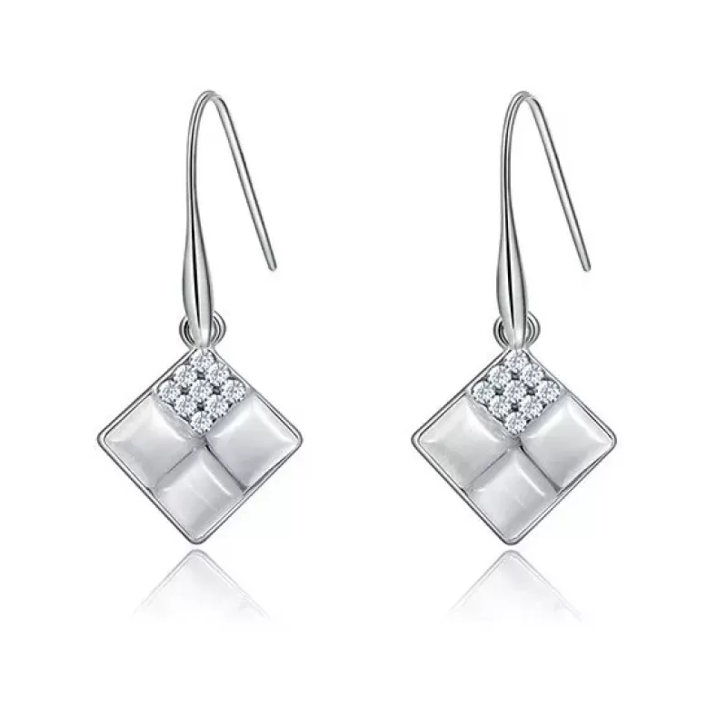 Серьги ROZI RR-06390A в форме ромбов