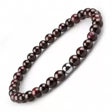 Браслет на резинке из граната Everiot Select LNS-8029